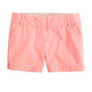 J. Crew Coral Chino Shorts